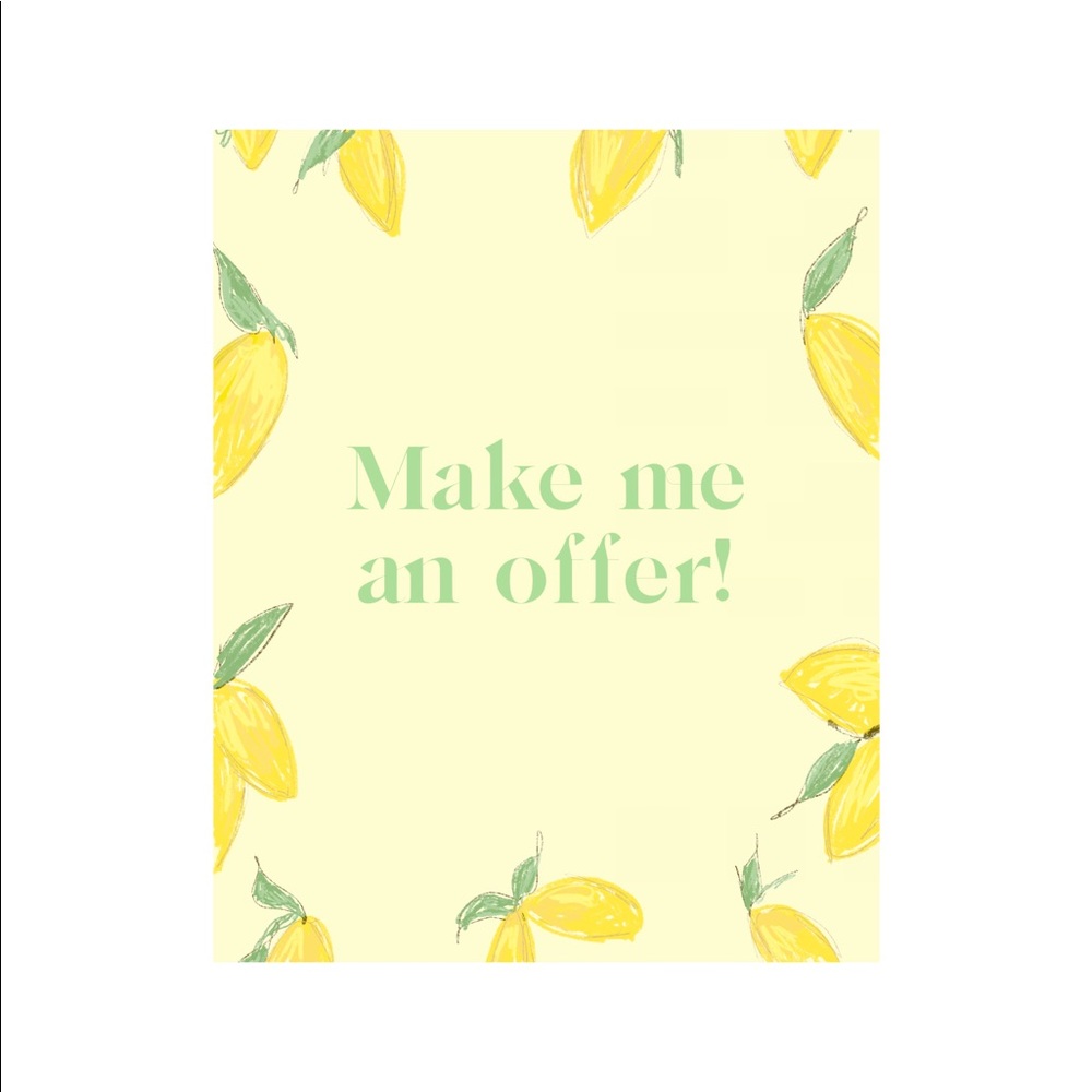 Make me an offer on any item :)